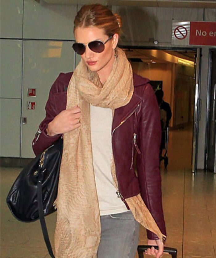 Rosie Huntington Leather Jacket