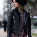 Sasha Luss Biker Leather Jacket Women