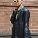 Tessa Thompson Leather Blazer - Image 1