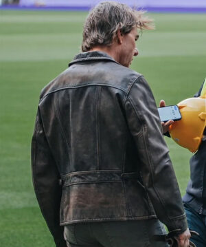 Tom Cruise Paris Olympic Closing Ceremony Mens Leather Jacket