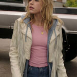 Totally Killer Kiernan Shipka Fringe Leather Jacket