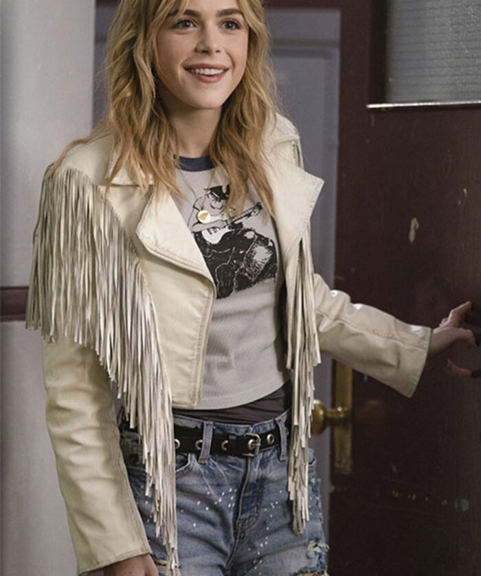 Totally Killer Kiernan Shipka Fringe Jacket