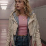 Totally Killer Kiernan Shipka Fringe Jacket Sale