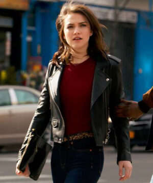 Violett Beane God Friended Me Jacket Outfit