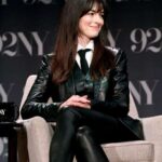 Anne Hathaway The Idea Of You Black Leather Blazer
