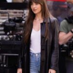 Dakota Johnson Materialists Black Leather Jacket