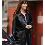 Dakota Johnson Materialists Leather Jacket