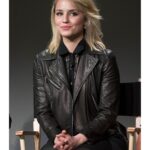 Dianna Agron Black Jacket