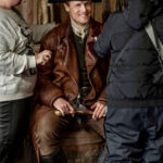 Jamie Fraser Outlander Brown Leather Coat Outfit Sale