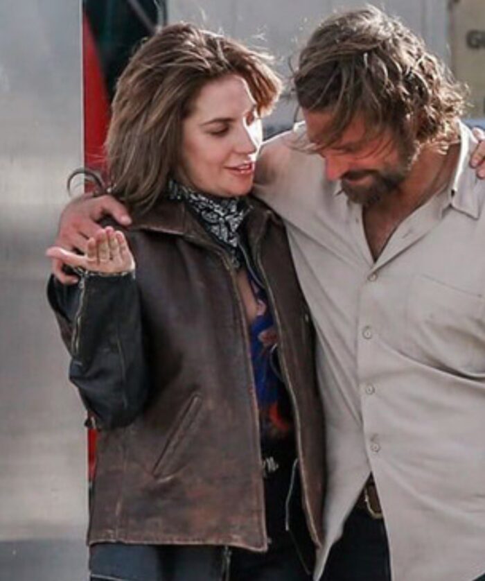 A star is born leather jacket deals