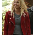 Once Upon A Time EmmaSwan Suede Red Leather Jacket