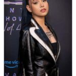 Savage X Fenty Show Bella Poarch Black Leather Jacket