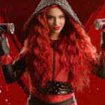 Kylie Cantrall Descendants The Rise of Red Hooded Leather Jacket