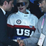 Lady Gaga Olympics 2024 Paris Team USA Jacket Outfit