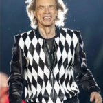 Mick Jagger Rolling Stones Black Leather Jacket