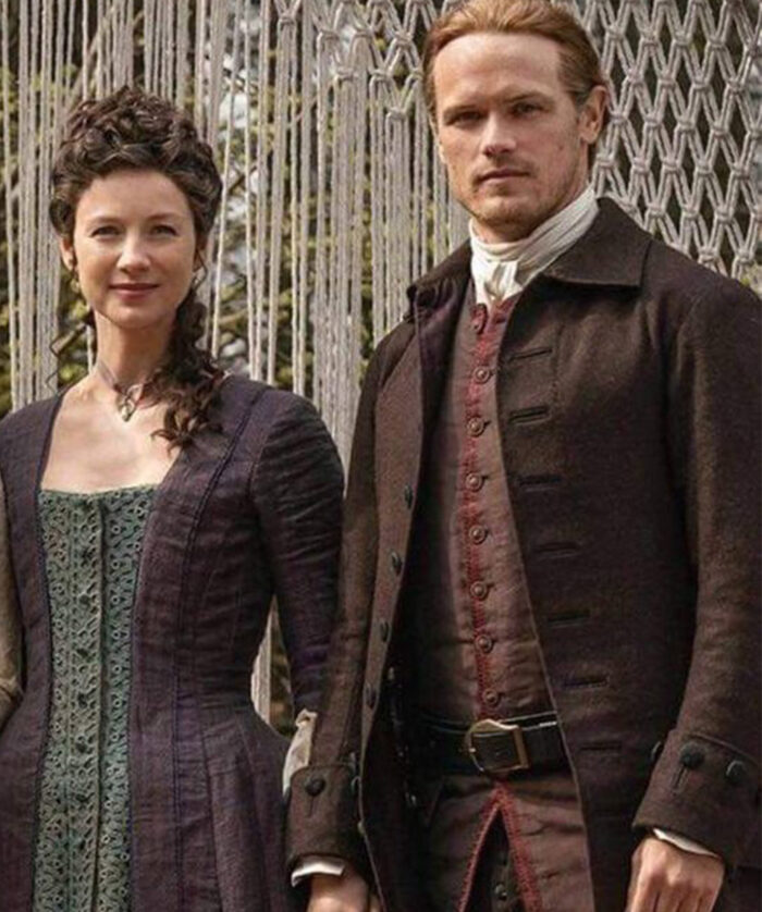 Jamie Fraser Outlander Brown Coat Men