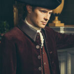 Outlander Lord John Grey Maroon Corduroy Coat Men