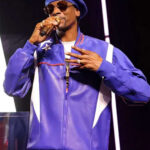 Paris Olympics 2024 Snoop Dogg Purple Leather Jacket
