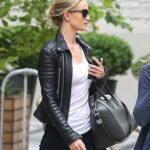 Rosie Huntington Whiteley Biker Leather Jacket