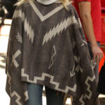 A Rainy Day In New York Ashleigh Grey Poncho Coat USA Sale
