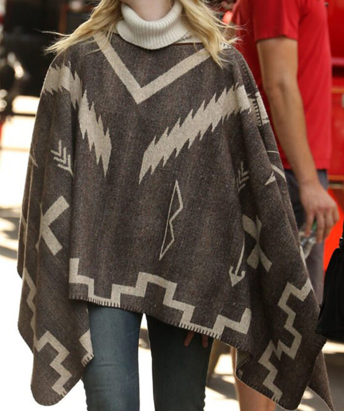 A Rainy Day In New York Ashleigh Grey Poncho Coat USA Sale
