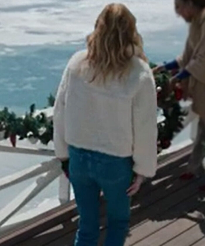Charlotte Sanders Best Christmas Ever White Coat USA