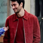 Emily in Paris S04 Marcello Suede Leather Jacket