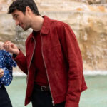 Emily in Paris S04 Marcello Suede Leather Jacket men