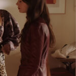 Emily in Paris Season 4 Lily Collins Red Leather Coat - Image 3