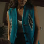 Trigger Warning Parker Jessica Alba Blue Vest Women