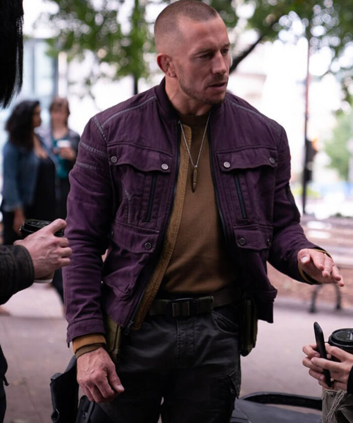 Georges St-Pierre Purple Jacket