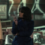Sofia Falcone Blue Coat