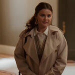 Selena Gomez Off-White Coat