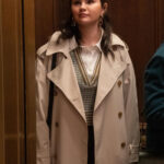 Selena Gomez Off-White Coat