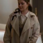 Selena Gomez Off-White Coat