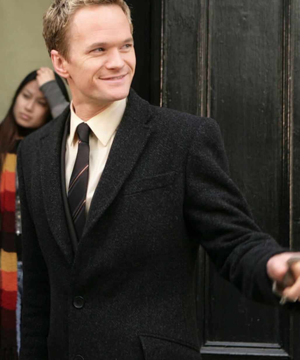 How I Met Your Mother Barney Stinson Black Wool Coat