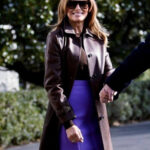 Melania Trump Leather Coat
