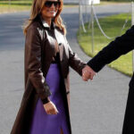 Melania Trump Leather Coat