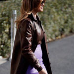 Melania Trump Leather Coat