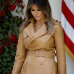 Melania Trump Peacoat