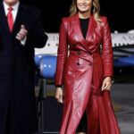 Melania Trump Leather Coat