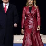Melania Trump Leather Coat