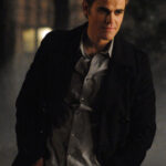 Stefan Salvatore Black Peacoat