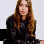 Lily Collins Leather Jacket