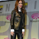 Lily Collins Leather Jacket