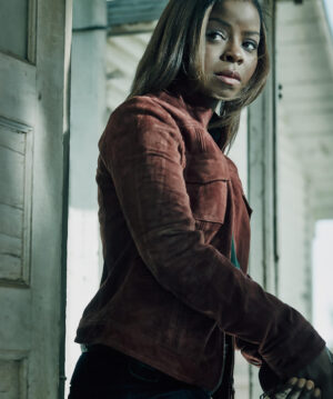 Rachel Brooks Justified Burgundy Suede Jacket