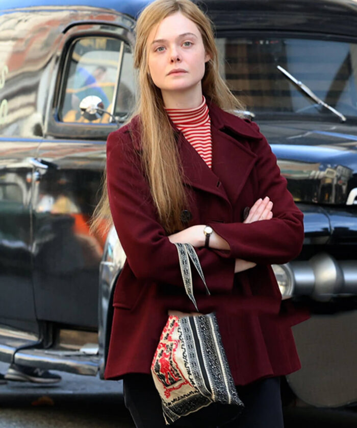 Elle Fanning Peacoat