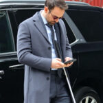 Charlie Cox Grey Coat