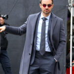 Charlie Cox Grey Coat
