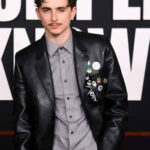 Timothée Chalamet Leather Blazer